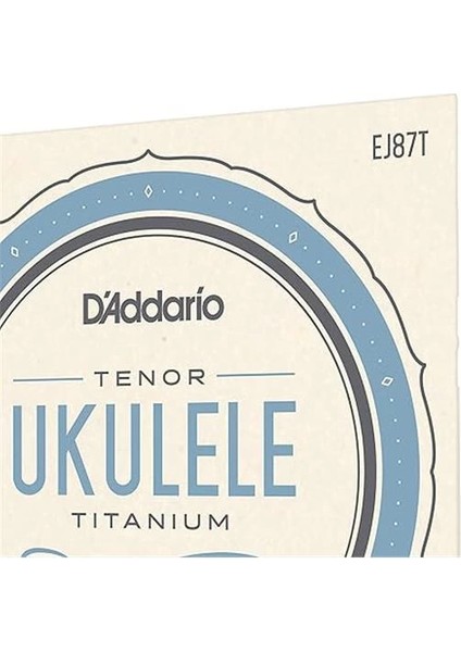 D'addario EJ87T Ukulele Tel Seti, Tenor, Titanium, Warm Bright fırsatları