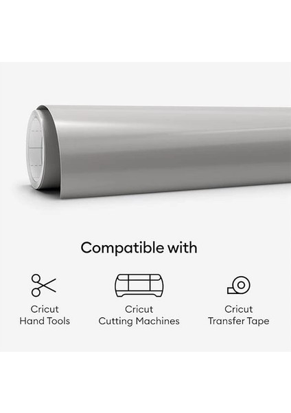 Premium Vinil Kalıcı, Gümüş, 12X48