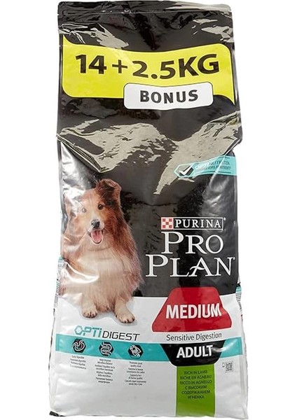 Orta Irk Yetişkin Kuru Köpek Maması Kuzu Etli 14+2.5 kg