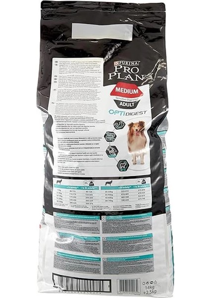 Orta Irk Yetişkin Kuru Köpek Maması Kuzu Etli 14+2.5 kg modelleri