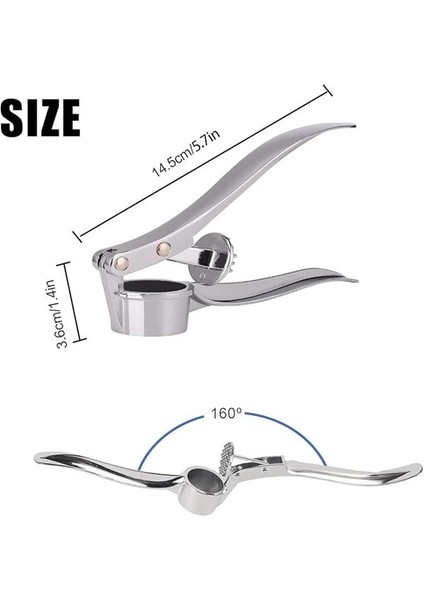 Profesyonel Mutfak Sarımsak Presi/kıyma/kırıcı Ingiltere, Soyucu Sıkacağı Ağır Hizmet fiyatları