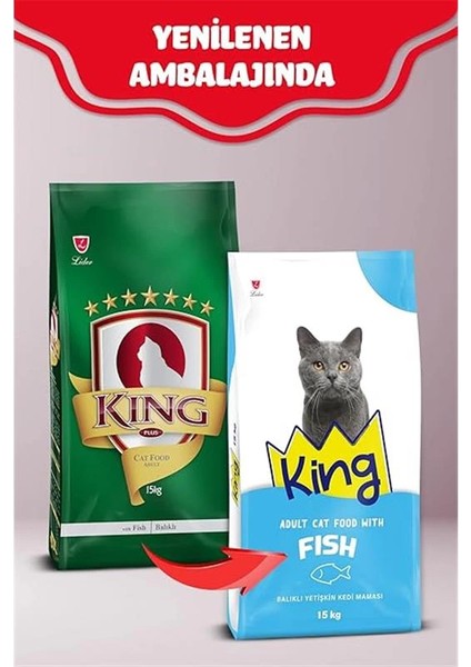 King Balıklı Kedi Maması 15KG fiyatları