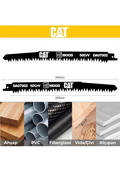 DA07002 240MM Profesyonel Hızlı Ahşap Kesme Tilki Kuyruğu Testere Ucu 2 Parça fiyatları