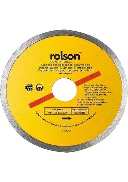 24864 115 mm Ceramic Tile Blade fırsatları
