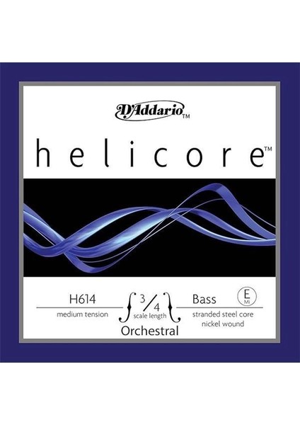 D'addario H614 3/4m Helicore E Kontrabas Teli (Mi) fiyatları