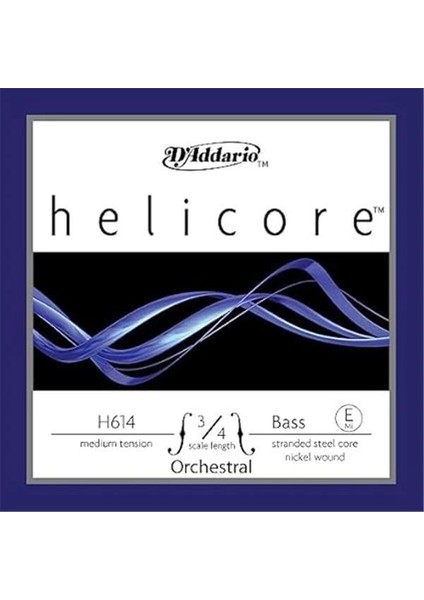 D'addario H614 3/4m Helicore E Kontrabas Teli (Mi)