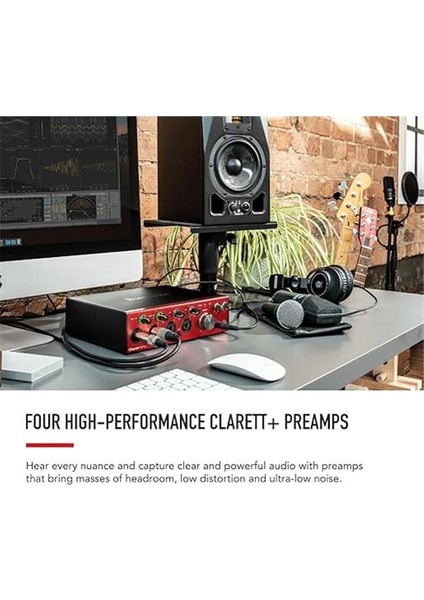Clarett+ 4pre Usb-C Ses Kartı: Müzik Yaratıcıları Için Stüdyo Kalitesinde Audio Arayüzü