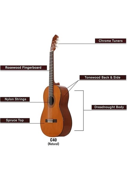 C40 Klasik Gitar indirimleri