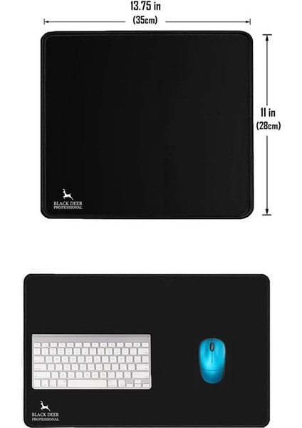 Oyuncu Mouse Pad, Fare Altlığı, Kenar Dikişli, Kaymaz Taban, Ofis Tipi, Pürüzsüz Yüzey