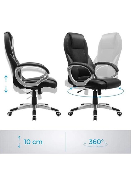 OBG22B Ofis Koltuğu, Yönetici Koltuğu, Döner Sandalye, Bilgisayar Koltuğu, Koltuk Yükseklik