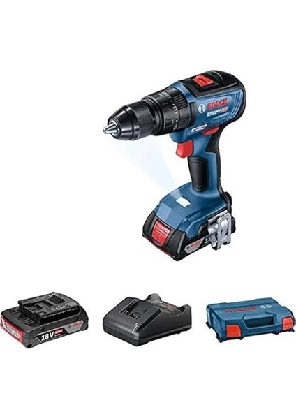 Gsb 18V-50 Akülü Darbeli Delme Vidalama Makinesi (18 Volt, 2 x 2,0 Ah Akü, Şarj