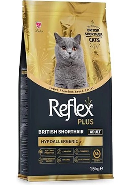 Plus British Shorthair Yetişkin Kedi Mamasi 1.5 kg fiyatları