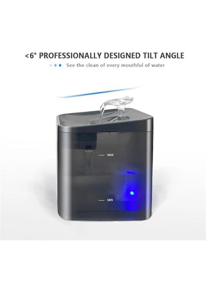 WF004 Akıllı Kedi Köpek Su Sebili Su Şelalesi Su Pınarı, Uv Su Filtrelemeli - Smart Wifi -