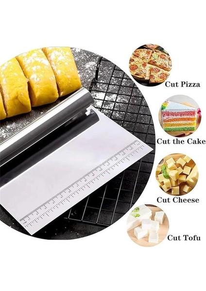 Hamur Kesici Çelik,metal Hamur Sıyrıcı,pasta Sıyırma Aparatı,hamur Dilimleyici,pasta ve