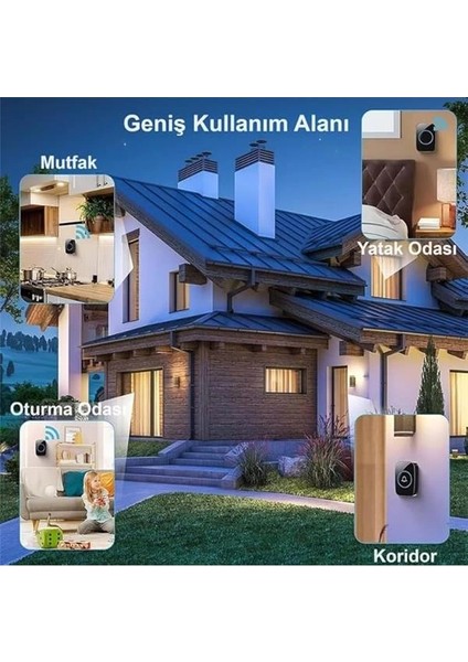 Alfalink Kablosuz Kapı Zili Ledli Uzaktan Kumandalı Işıklı Kapı Zili Yüksek Sesli 300MT Uzun fırsatları