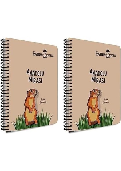 Faber-Castell Spiralli Defter, A4, 80 Yaprak, 70G Kağıt, Çizgili, Anadolu Mirası Desenli, 500 Mikron indirimleri