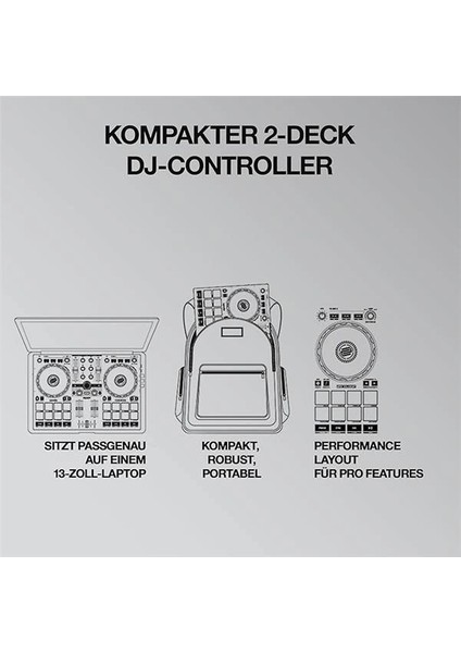 Ready | Serato Dj Lite (Dahil) ve Dj Pro Için Tasarlanmış Kompakt 2-Kanal Dj modelleri