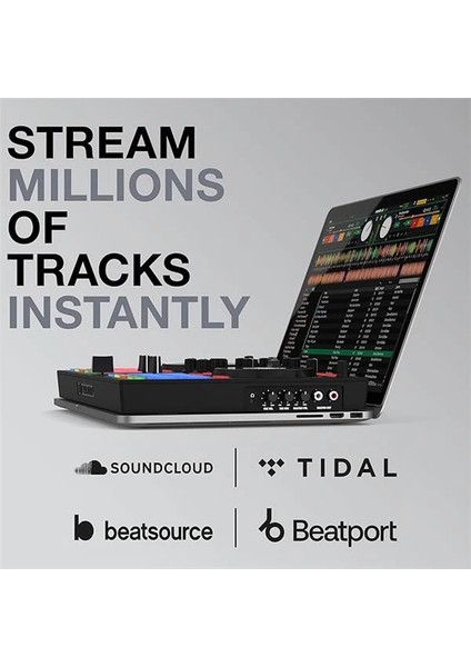Ready | Serato Dj Lite (Dahil) ve Dj Pro Için Tasarlanmış Kompakt 2-Kanal Dj