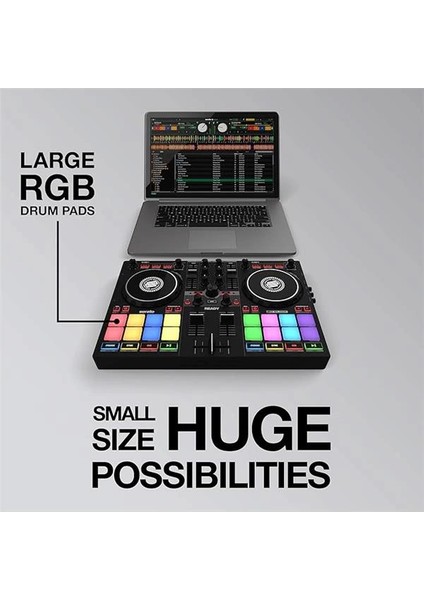 Ready | Serato Dj Lite (Dahil) ve Dj Pro Için Tasarlanmış Kompakt 2-Kanal Dj