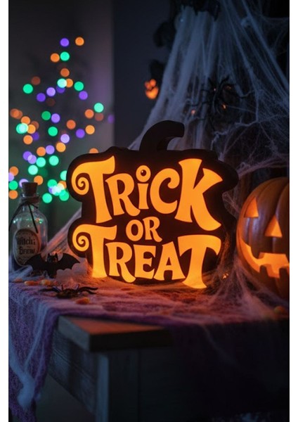 Şeker Mi Şaka Mı Cadılar Bayramı Tasarımlı Dekoratif Aydınlatma modelleri