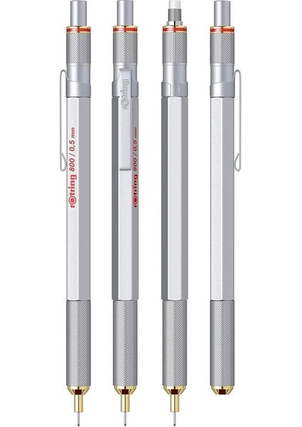 800 Mekanik Kurşun Kalem 1904449 Krom,0.5 mm modelleri