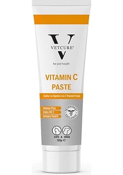 Vitamin C Kedi ve Köpek C Vitamini Desteği Paste 100 gr fırsatları
