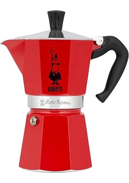 4942 Moka Express Kahve Pişirici, 3 Bardak, Kırmızı fiyatları