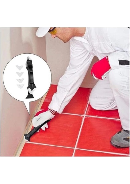 Fayans Derz Silikon Kazıyıcı Sıyırıcı ve Uygulayıcı Aparat, 3nanü 1 Arada Derz Kazıma Seti, indirimleri