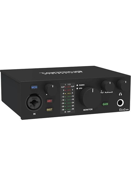 Topping Professional E1X2 Otg | Black Yüksek Kalite Usb-C Ses Kartı: 1-Giriş/2-Çıkış 24BIT/192KHZ