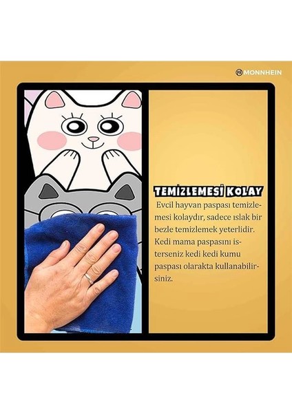 Mama ve Su Evcil Hayvan Beslenme Matı, Kolay Temizlenen Emici Su Geçirmez Kumaş, Küçük Orta fırsatları