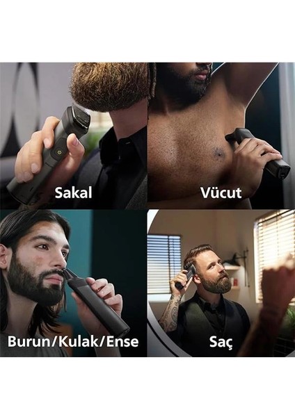 Philips 15'i 1 Arada Erkek Bakım Seti - Yüz/saç/vücut (Islak/kuru Kullanım) MG7940/15