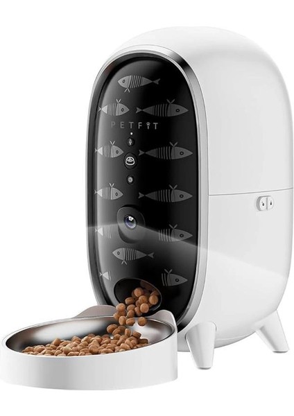 Petfıt Meow Pure Akıllı Otomatik Kedi Mama Kabı, 3l Kapasiteli, Wifi Kameralı, Mobil Uygulama