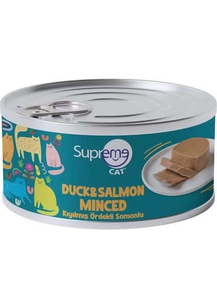 Kıyılmış Ördekli & Somonlu 85GR 24'lü Islak Mama