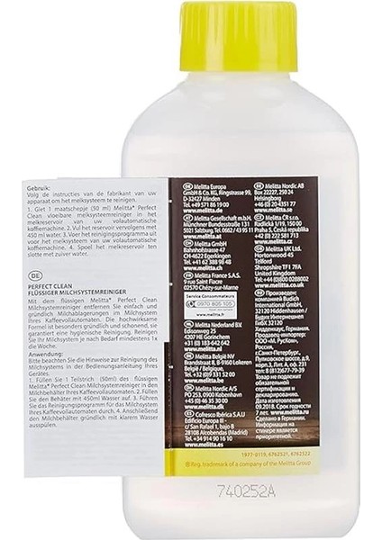 Perfect Clean Milchsystem Kahve Makinesi Temizleyici, 250 ml modelleri