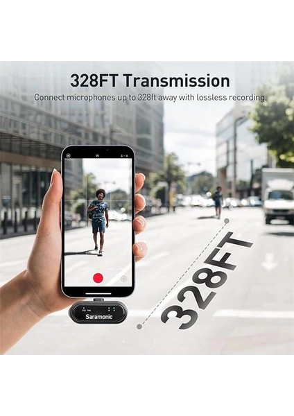 Blinkme U2 Kablosuz Yaka Mikrofonu, Android Tip C Akıllı Telefon iPhone 15 Gürültü indirimleri