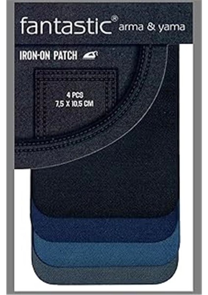 4'lü Paket Ütü ile Yapışan Kumaş Dokuma Arma Patch Giysi & Kıyafetler Için (4 Renk) Yama Kolay