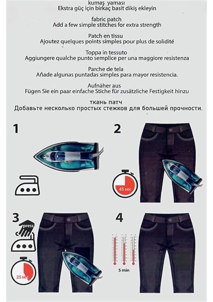 4'lü Paket Ütü ile Yapışan Kumaş Dokuma Arma Patch Giysi & Kıyafetler Için (4 Renk) Yama Kolay