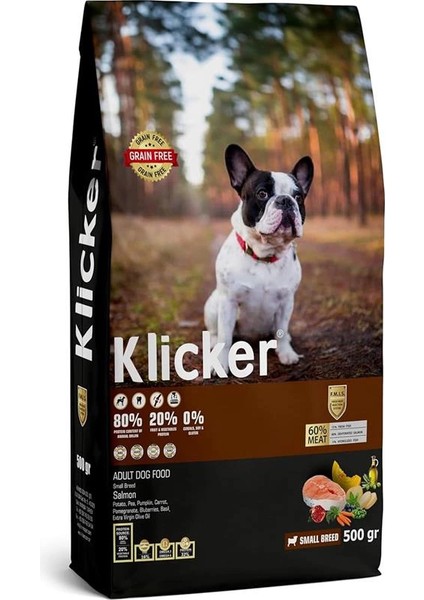 Tahılsız Yetişkin Köpek Maması Mini Irk Somonlu 500GR
