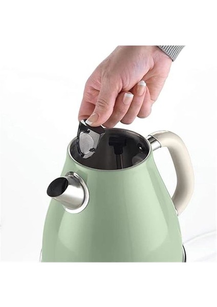 Vintage Elektrikli Su Isıtıcı Yeşil 2869/04 - Paslanmaz Çelik, Retro Kettle, 1,7 Litre 2000