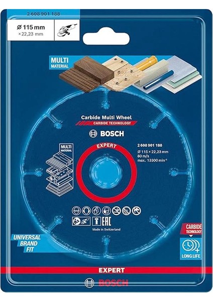 Professional 1x Expert Carbide Multi Wheel Kesici Diskler (Sert Ahşap, Çivili Ahşap, Plastik fiyatları