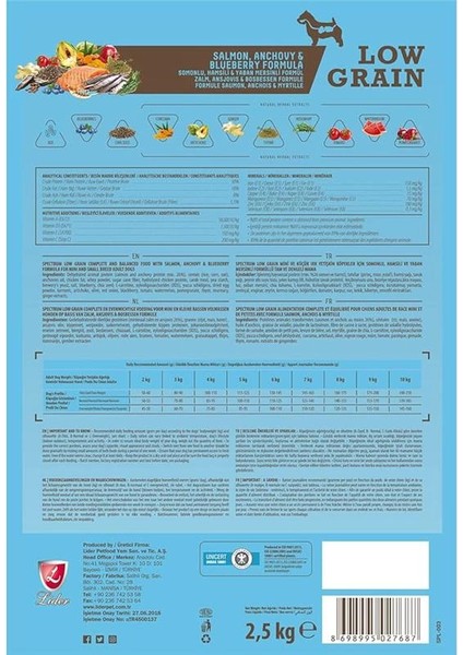 Düşük Tahıllı Somonlu, Hamsili, Yaban Mersinli Küçük Irk Yetişkin Köpek Maması 2.5kg fırsatları