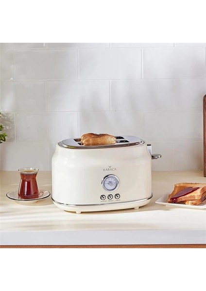 Retro Ekmek Kızartma Makinesi Krem modelleri