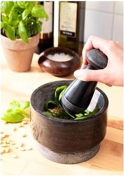 1 Adelsten Moerser ve Pas Tutmaz, Mermer Siyah, Siyah, Standart