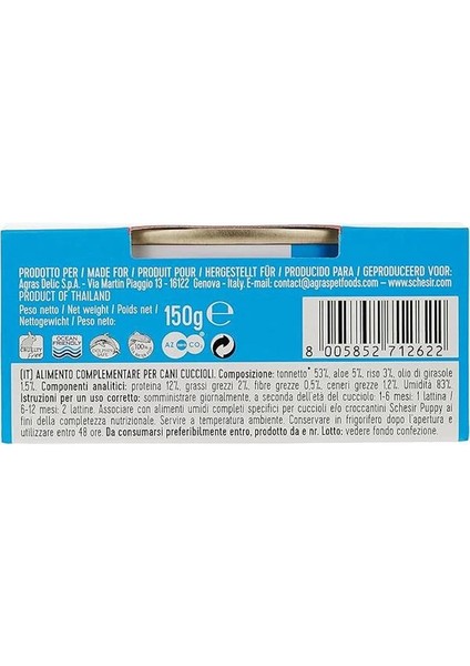 Yavru Köpek Konservesi 150 gr Ton Balıklı + Aloevera indirimleri