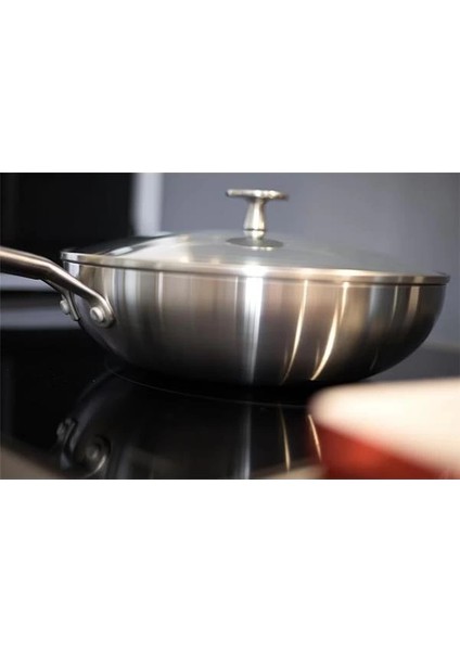 Van Kempen & Begeer 28 cm Wok Fırına Girebilen Seramik Kaplama Cam Kapaklı Çelik indirimleri