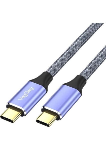 USB 3.1 Type-C Pd 100W 5A 10GBPS 4K 60Hz Destekli Kablo 1 Metre
