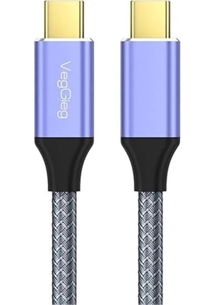 USB 3.1 Type-C Pd 100W 5A 10GBPS 4K 60Hz Destekli Kablo 1 Metre