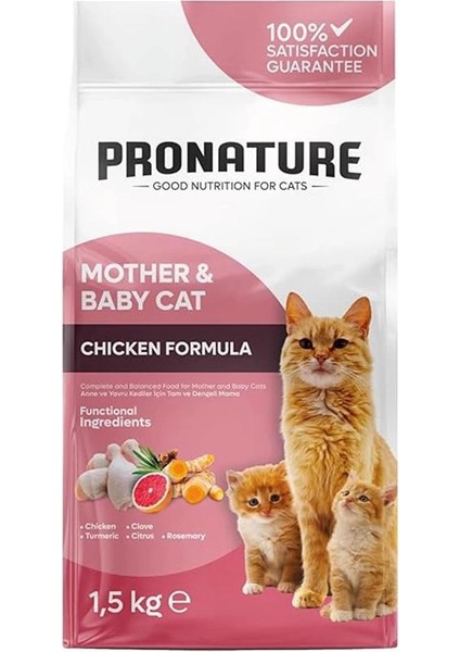 Tavuklu Mother And Baby Kedi Maması 1,5 kg
