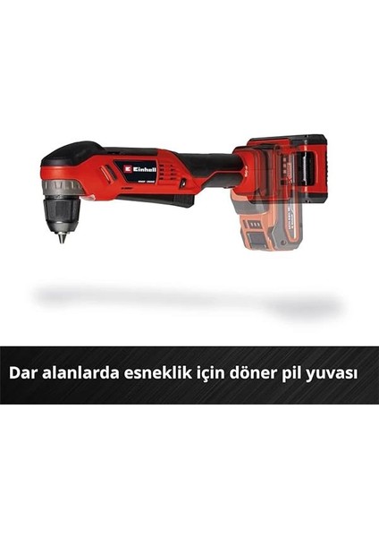 Akülü Açılı Vidalama Te-Ad 18 Li-Solo Power X-Change (18 V, 45 Nm, 10 mm Hızlı Sıkma