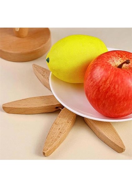 Dekoratif Ahşap Katlanabilir Nihale ve Bardak Altlığı Seti, 10 cm fırsatları